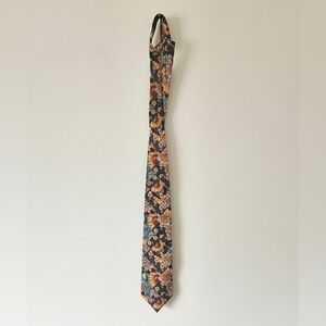 Vintage sunflower mens tie